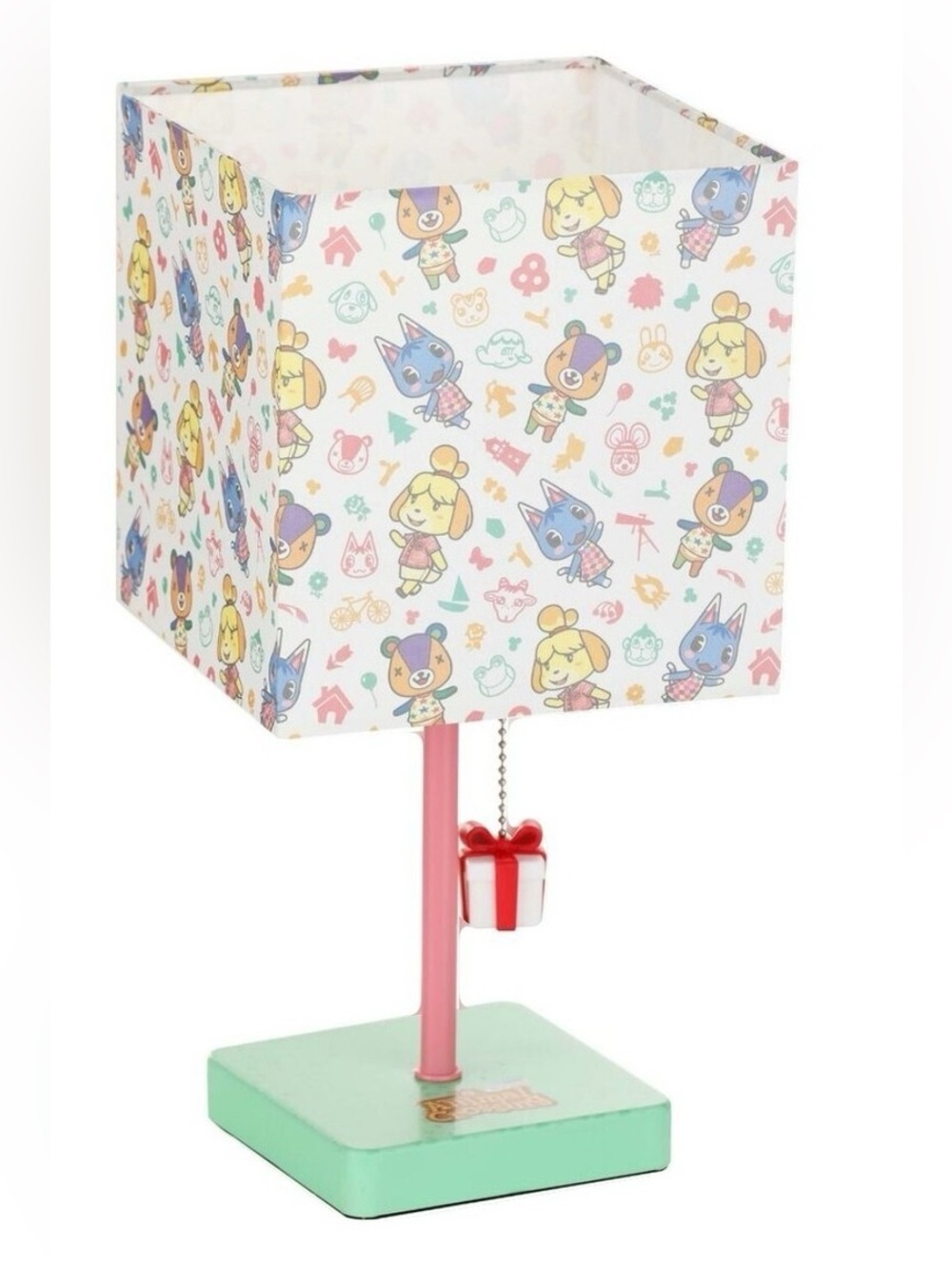 New Nintendo Switch Animal Crossing New Horizons Isabelle Present Pull 14” Lamp